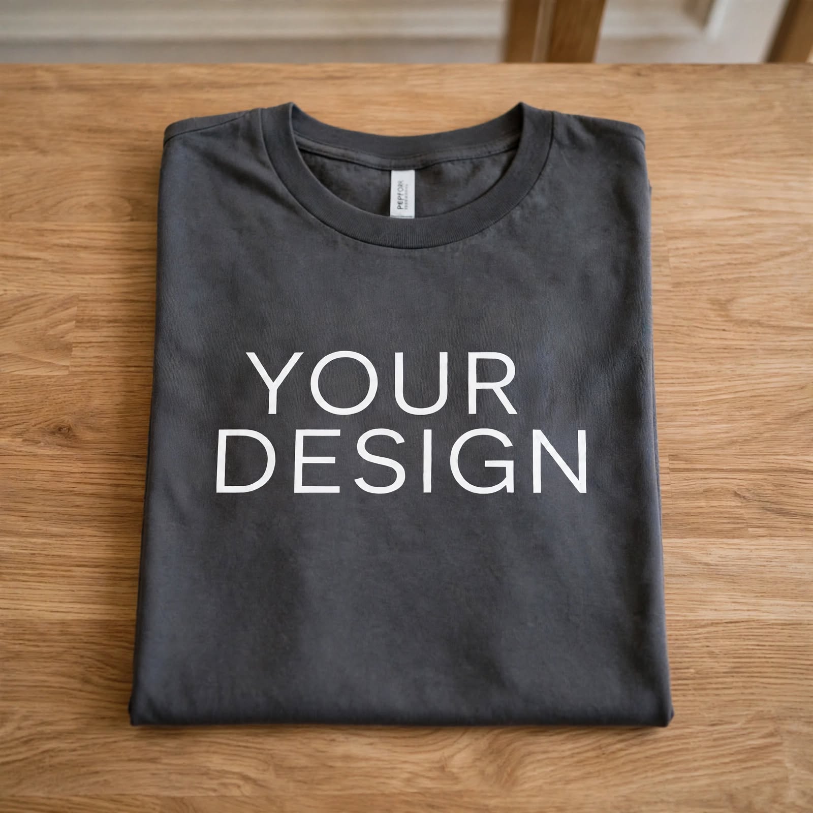 womens pepper boxy tshirt folded mockup your design smooth fabric womens pepper boxy tshirt folded mockup your design smooth fabric
